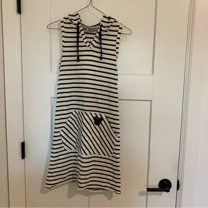 Junk Food Disney Women’s Striped Hooded Sleeveless Dress - XS